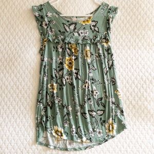 LOFT Floral Blouse